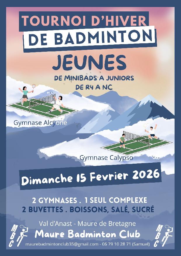 Tournoi Départemental Jeunes du Maure Badminton Club